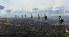 Madrid refuerza los medios para combatir el incendio de San Bartolomé de Pinares (Ávila)
