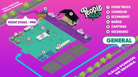 Mapa recinto Gran Canaria Canarias People FEST