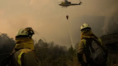 Prisión provisional para el acusado de cuatro incendios forestales en O Pino (A Coruña)