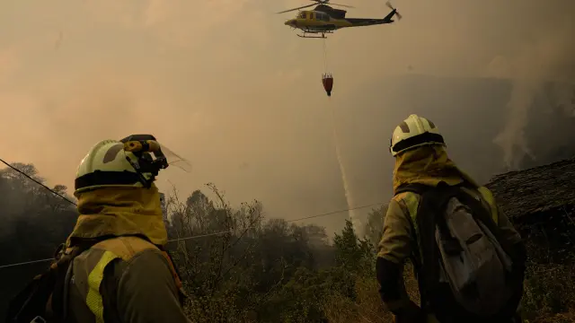 Prisión provisional para el acusado de cuatro incendios forestales en O Pino (A Coruña)