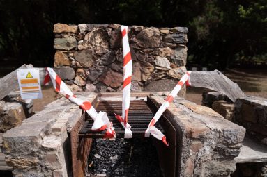 Zona Recreativa cerrada por altas temperaturas y riesgo de incendios