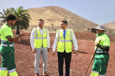 trabajadores del Servicio Insular de Márgenes de Carreteras