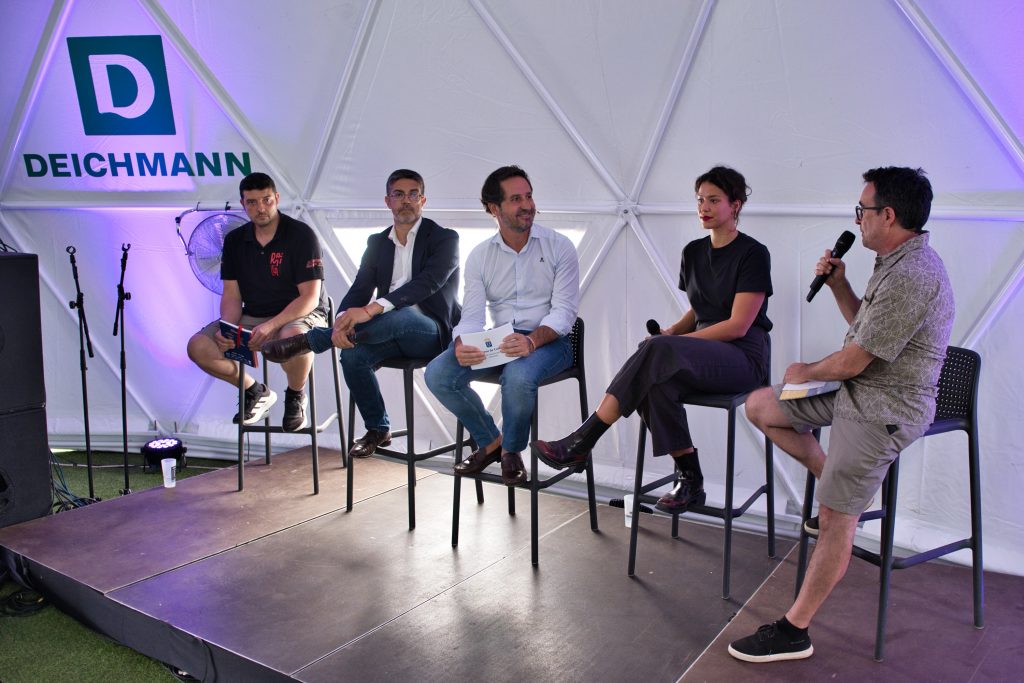 De izda a dcha, Nicolás López, Alexis Robles, Angel Pablo Montañés Ríos y Carlos UIises Salazar. Phe Festival 2025 - Alejandro Amador