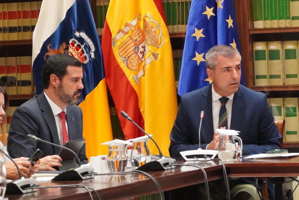 El consejero de Economía, Manuel Domínguez, durante la comisión de Economía.jpg