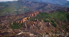Las Médulas, El Bierzo, León. El espacio fue declarado Patrimonio de la Humanidad por la UNESCO en 1997 y la Comunidad de Castilla y León lo declaró Monumento Natural en 2002.
