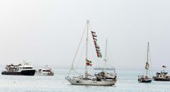 Una embarcación de la Flotilla Sumud rumbo a Gaza denuncia un ataque en el puerto de Túnez